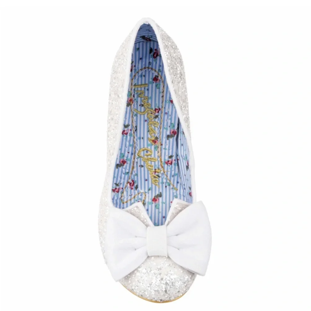 IRREGULAR CHOICE Women’s Ombre Glitter Bow Heels